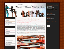 Tablet Screenshot of masterhandviolin.com